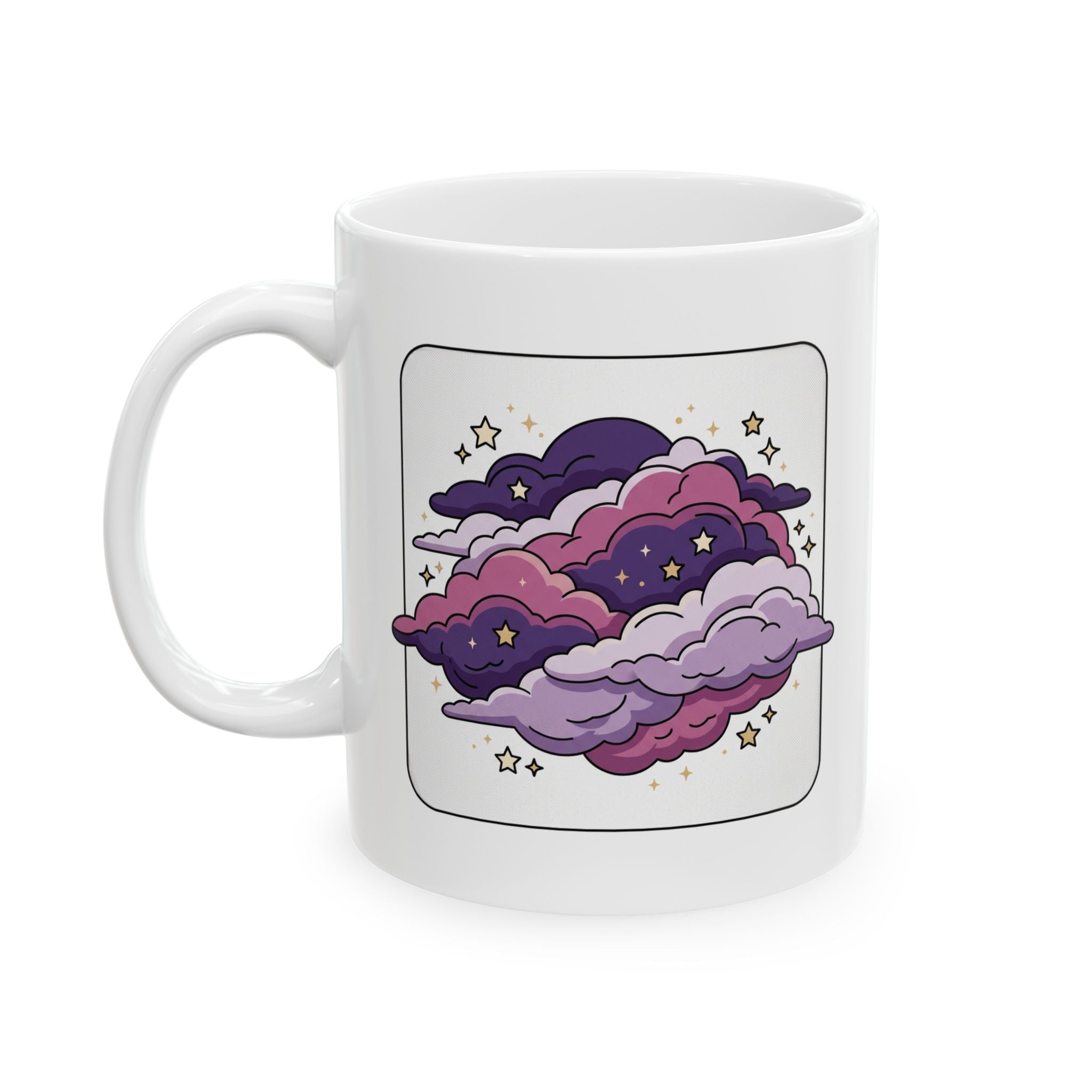 Purple Clouds, Ceramic Mug, (11oz, 15oz)