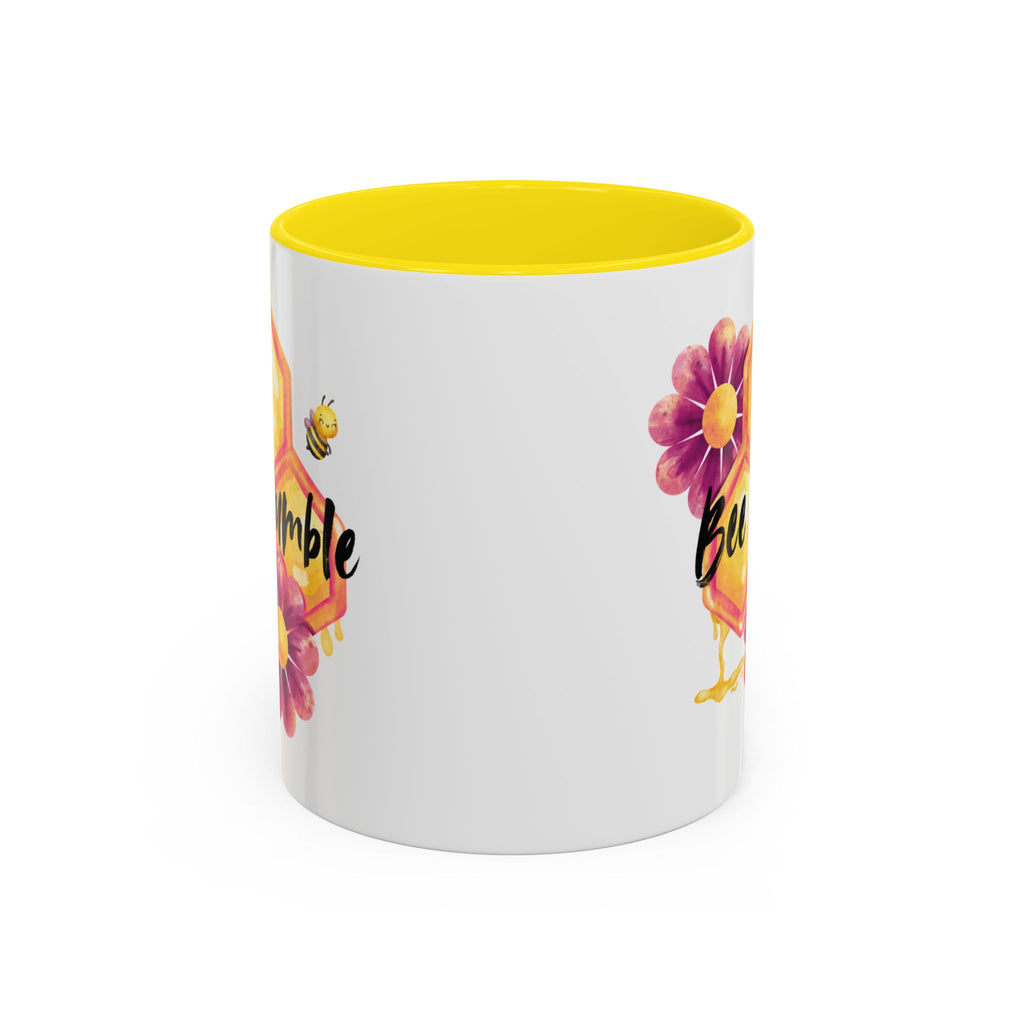 Bee Humble Accent Coffee Mug — Floral Honeycomb 11/15oz