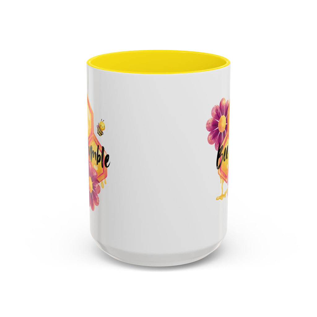 Bee Humble Accent Coffee Mug — Floral Honeycomb 11/15oz