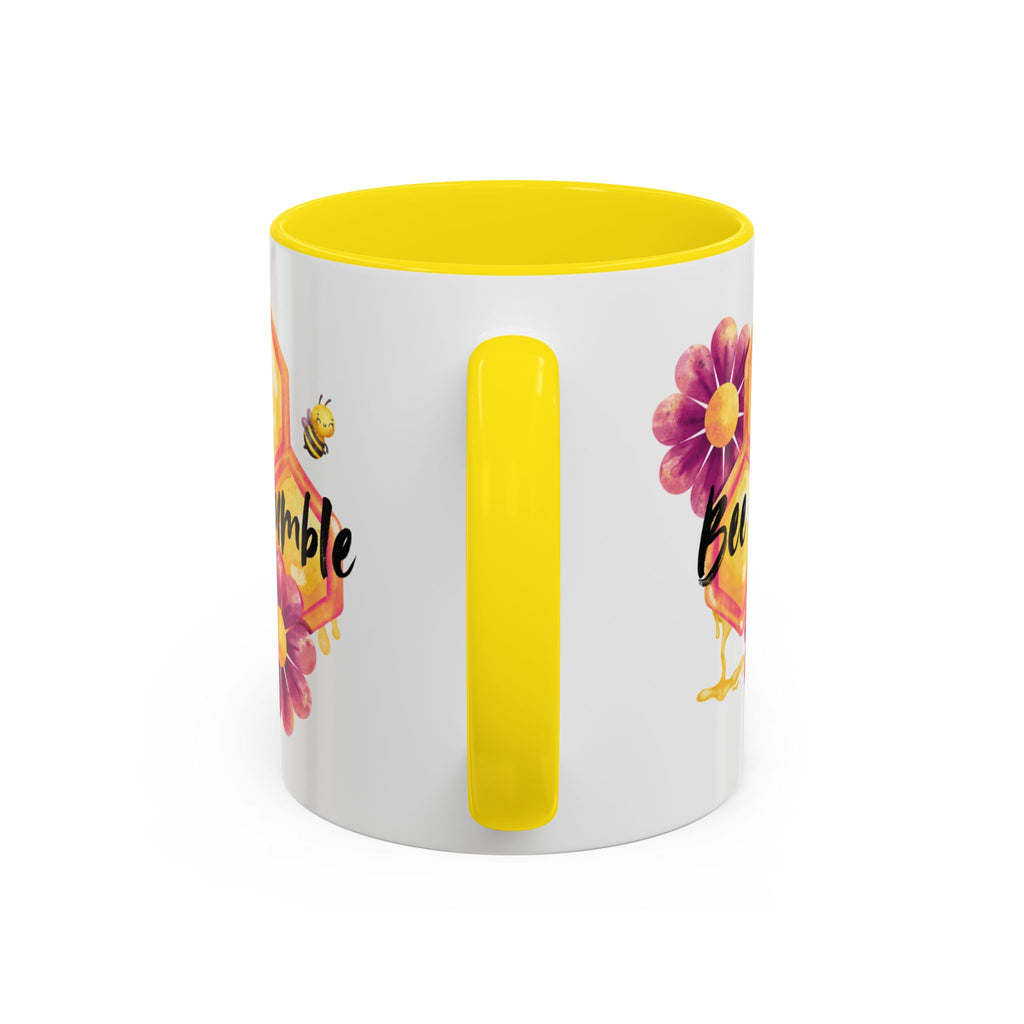 Bee Humble Accent Coffee Mug — Floral Honeycomb 11/15oz