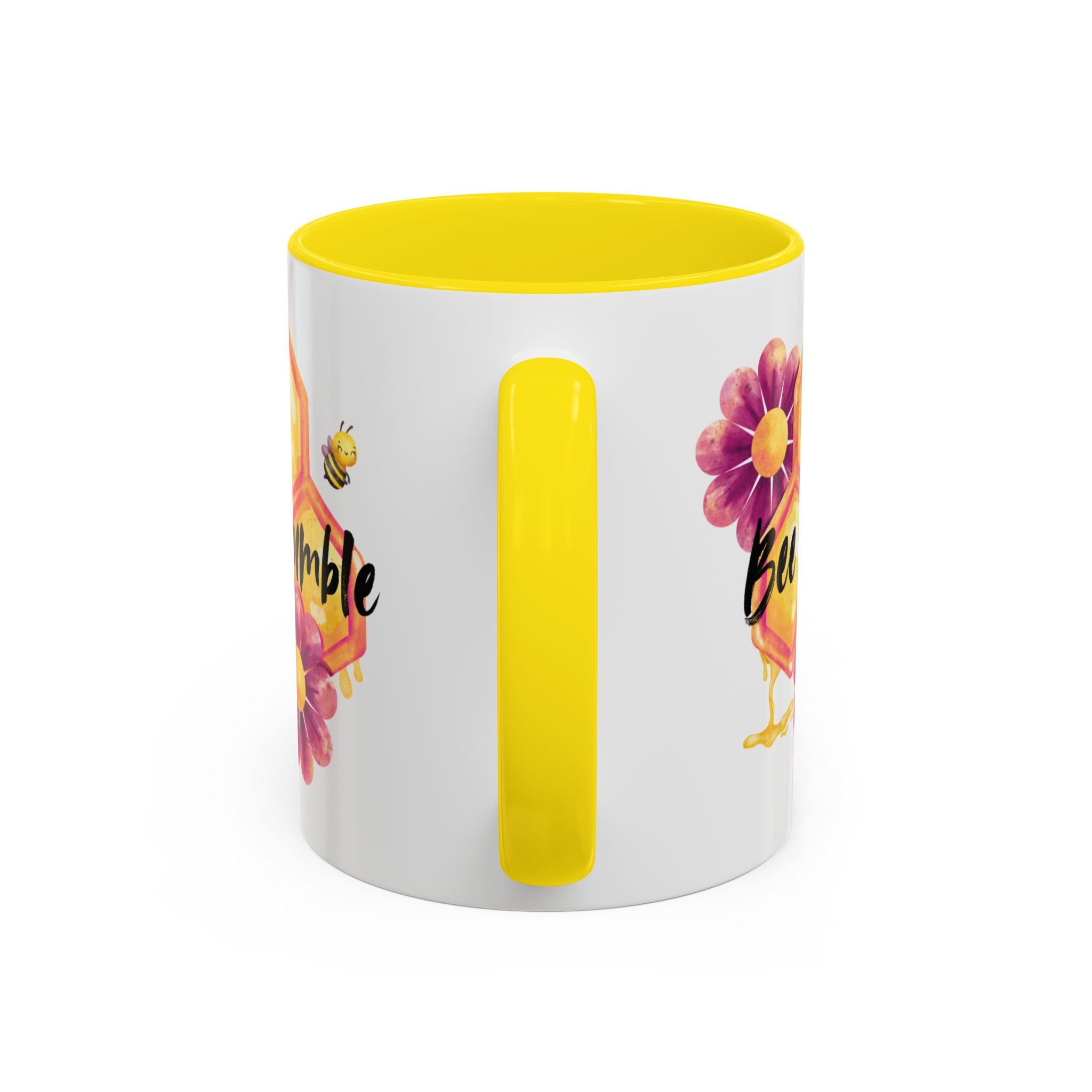 Bee Humble Accent Coffee Mug — Floral Honeycomb 11/15oz