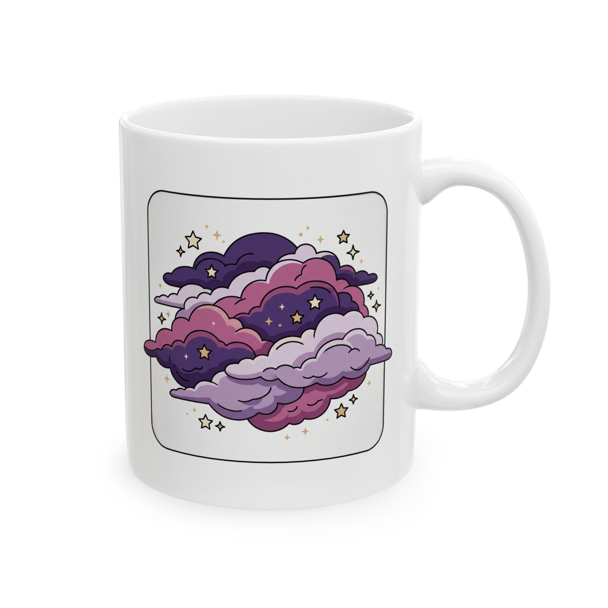 Purple Clouds, Ceramic Mug, (11oz, 15oz)