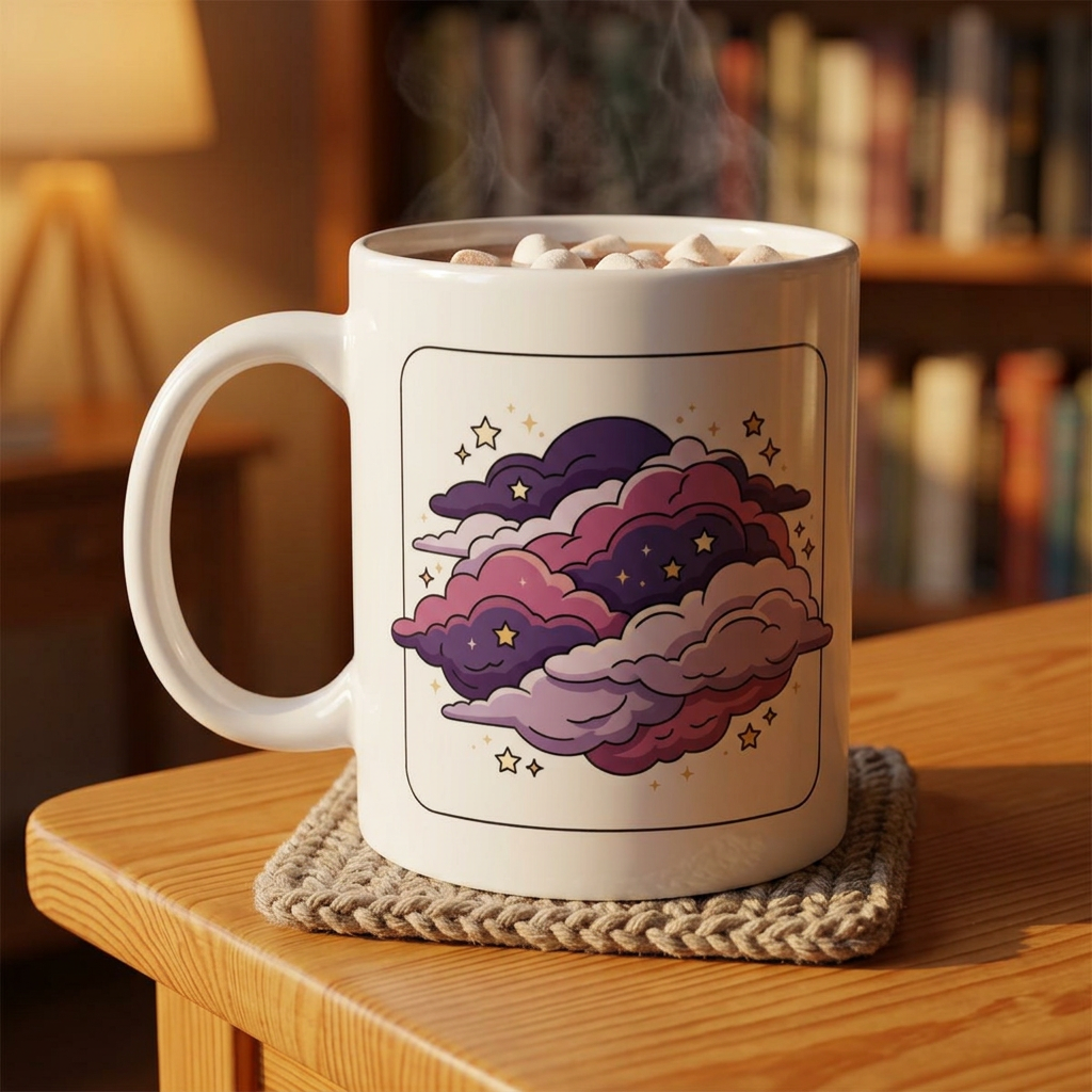 Purple Clouds, Ceramic Mug, (11oz, 15oz)