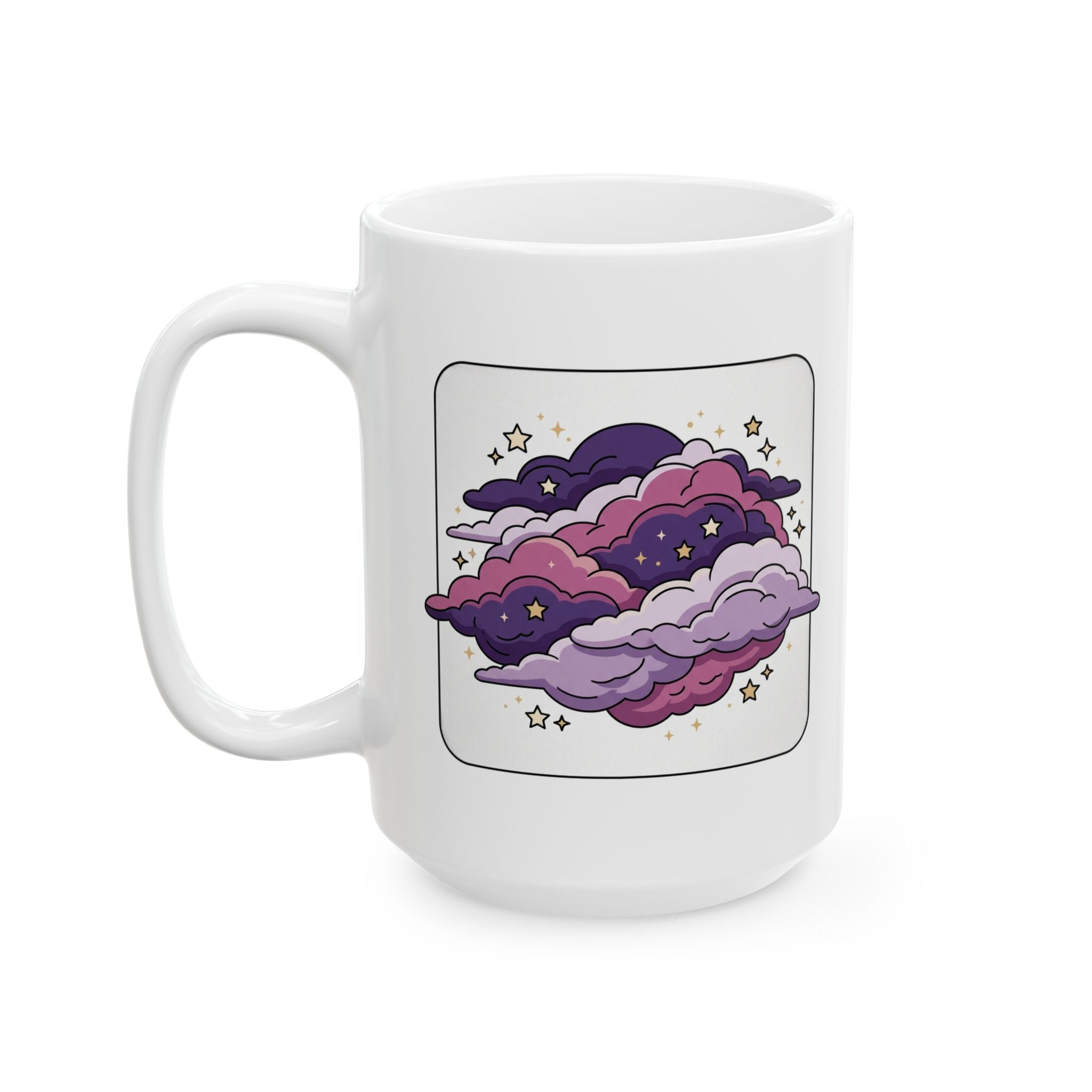 Purple Clouds, Ceramic Mug, (11oz, 15oz)
