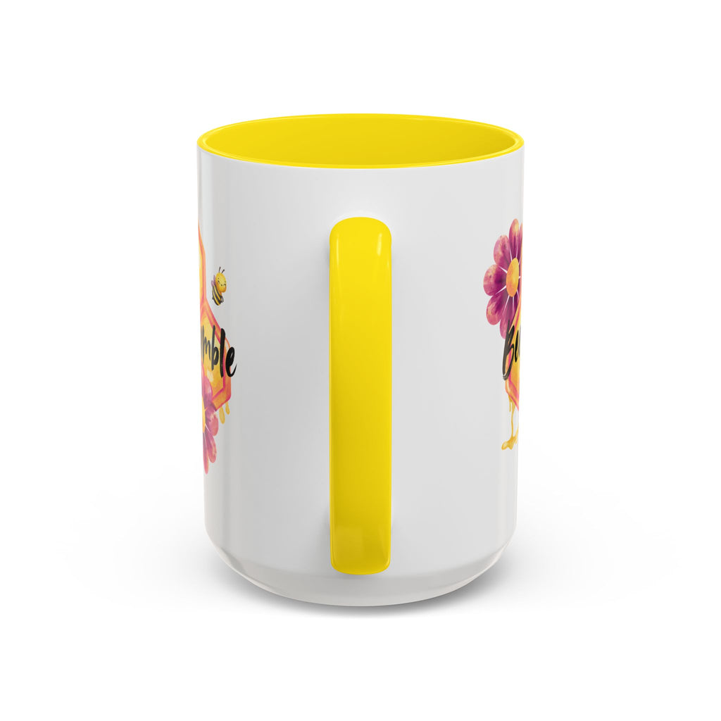 Bee Humble Accent Coffee Mug — Floral Honeycomb 11/15oz